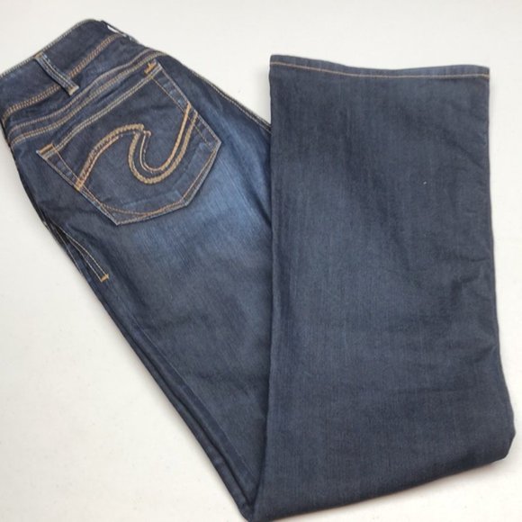 LIKE NEW VINTAGE SILVER SUKI FLARE BOOT JEANS 30x32 ⭐️ - Picture 6 of 16